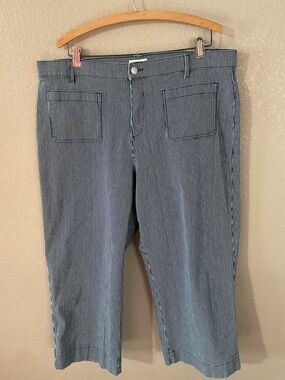 LOFT ‘Palmer’ High Rise Wide Leg Crop
